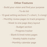 MiGoals Non-Dated B5 Goal Digger Planner Classic