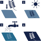 Sunography Coloured Square Fabric - Solar Powered Photography