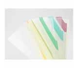 Midori A4 Stripe Beige 7 Pockets Folder
