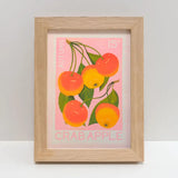 Crabapple Stamp - A5 Risograph Print