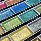 Kuretake Gansai Tambi Watercolour 24 Glitter Metallic Colours - Limited Edition