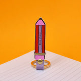 Pencil Leather Keyring