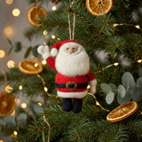 Round Santa Christmas Tree Hanging Decoration