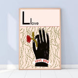 L is for Love Art Print A3