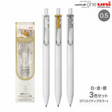 Uniball One 0.5mm Metallic Gel Ink 3 Colour Set