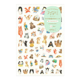 Midori Yuru Log Stickers - Animal