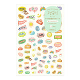 Midori Yuru Log Stickers - Feeling