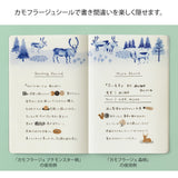 Midori Yuru Log Decoration Sticker 1 Sheet Camouflage Forest