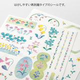 Midori Yuru Log Stickers - Floral