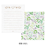 Midori Mini Letter Paper & Envelopes - Birds