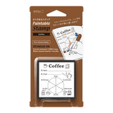 Midori Printable Stamp - Pre Inked - Coffee Rating