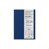 TRAVELER'S Notebook Diary Passport 2026 Weekly Second Half (Jul - Dec 2026)