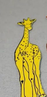 Giraffe Leather Bookmark