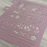 Delfonics Rollbahn Cats Stencil Bookmark