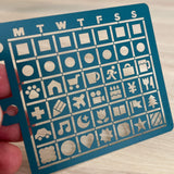 Delfonics Rollbahn Calendar Stencil Bookmarks