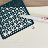 Delfonics Rollbahn Calendar Stencil Bookmarks