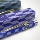 Caran d'Ache 849 Ballpoint Pen - Mosaic Royal Blue