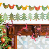 East End Press Christmas Reindeer Garland