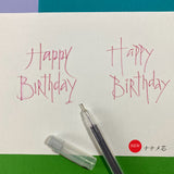 Kuretake Karappo Empty Brush Pen Set of 5 - Fill With Your Own Ink - Diagonal ObliqueTip