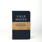 Field Notes Pitch Black Pocket Notebooks - 3 Pack