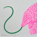 "Pangolin It to Win It" Riso Print