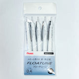 Pentel FLOATUNE Retractable Oil Based Ballpoint Pen - Black (5 Pack)