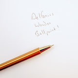 Delfonics Wooden Ballpoint Pen - 0.7m Needle Tip