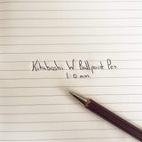 Kitaboshi W 1mm Wooden Ballpoint Pen
