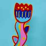 Tulip Leather Bookmark
