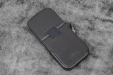 Galen Leather Magnum Opus 3 Slots Hard Pen Case with Removable Pen Tray - Black