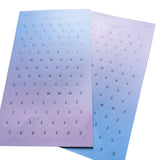 Livework Alphabet Stickers Violet Gradation
