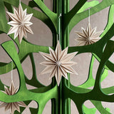 Lovi Natural Wood Deco Star 10cm - Pack of 4