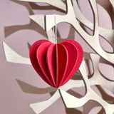 Lovi Heart - Bright Red - 3D Wooden Figure