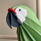 Lovi Parrot 26cm - Great Green Macaw - 3D Wooden Figure