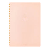 Midori A5 Dot Grid Colour Wirebound Notebook Pink