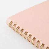 Midori A5 Dot Grid Colour Wirebound Notebook Pink