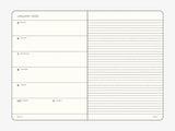 Monocle B6+ Hardcover Linen 2026 Weekly Planner and Notebook