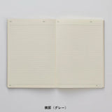 NOLTY A5 Notebook - Ruled - Grey