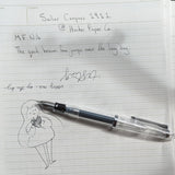 Sailor Compass 1911 Fountain Pen Transparent