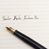 Sailor Fude De Mannen Navy Blue Fountain Pen
