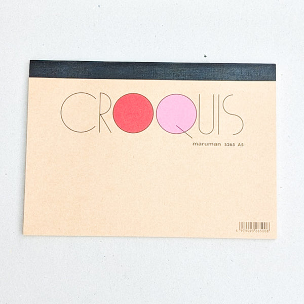 Maruman Croquis S265 A5 Sketch Pad 60 gsm - Cream - 100 Sheets