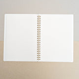Midori A5 Dot Grid Wirebound Notebook White