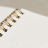 Midori A5 Dot Grid Wirebound Notebook White