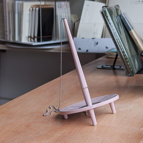 Ballograf Epoca Desk Pen on Chain Set Antique Pink
