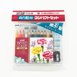 Uni Watercolor Mini Pencils Botanical Pocket Set