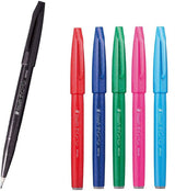 Pentel Fude Touch Brush Pen 6 Colour Set A