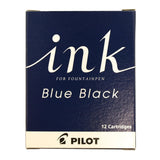 Pilot Fountain Pen Ink Cartridges - Pack of 12