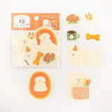 Furukawashiko Washi Paper Watashi Biyori Stickers - Dogs
