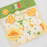 Furukawashiko Viva Italia Flake Stickers - Bread Dog