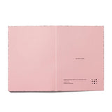 Labobratori Spray Splash Pale Pink Soft Cover B6 Plain Notebook